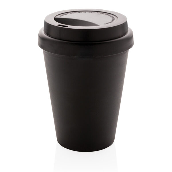 Återanvändningsbar dubbelväggig kaffemugg 300ml med logo