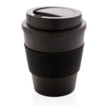Återanvändningsbar kaffemugg med skruvlock 350ml med logo