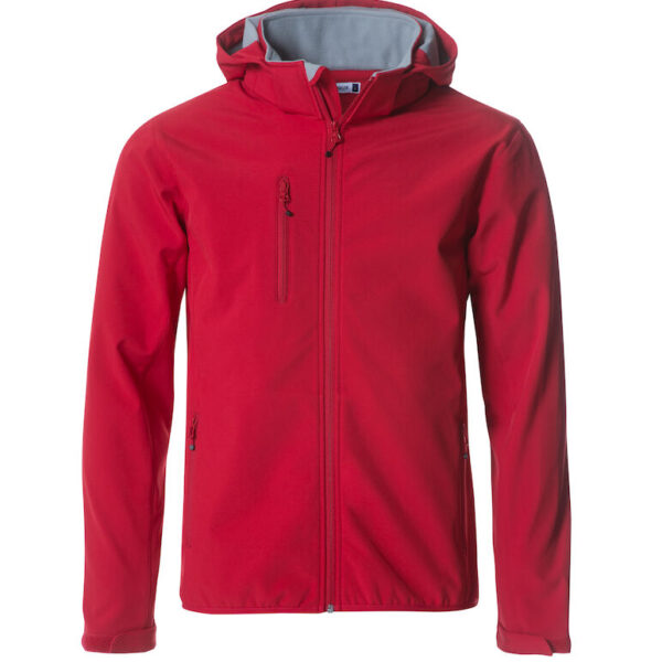 Basic Hoody Softshell Röd