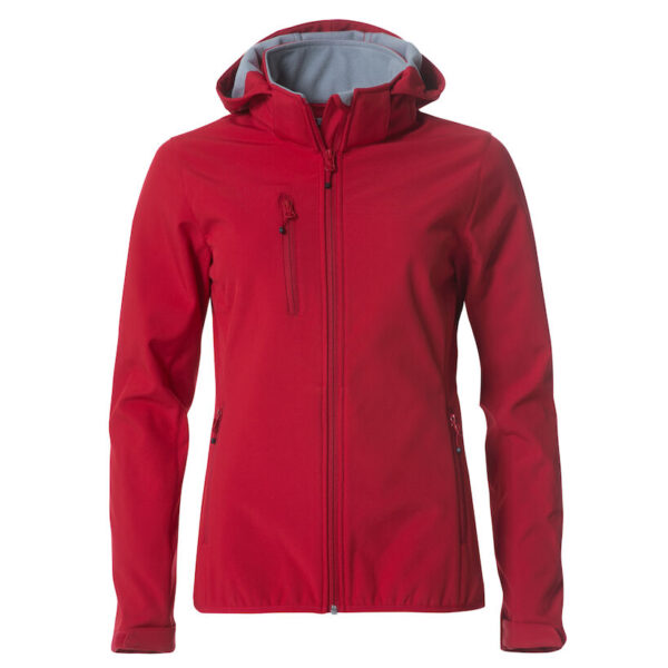 Basic Hoody Softshell Ladies Röd