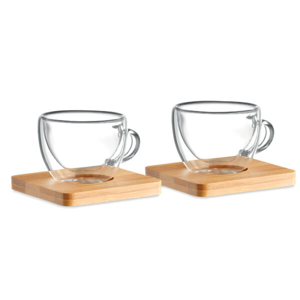 Espresso set i glas