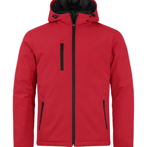 Padded Hoody Softshell Röd