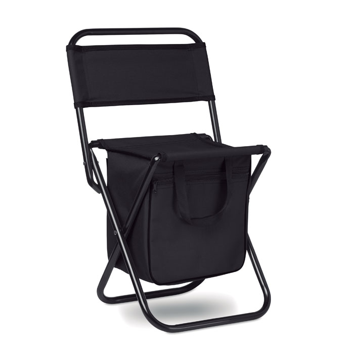 Campningstol med kylfack Black Campningstol med kylfack Black