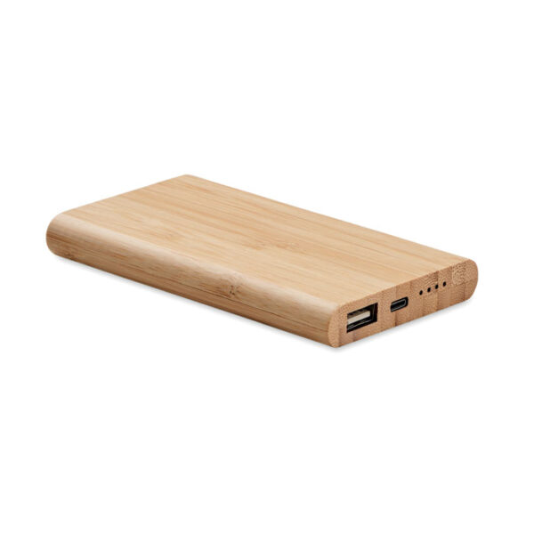 4000 mAh Powerbank i bambu