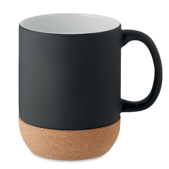 Matt keramisk mugg  med kork Matt keramisk mugg  med kork