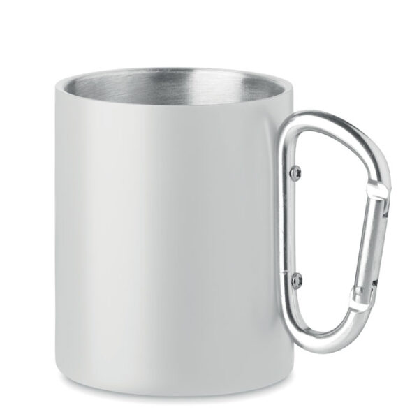 Metallmugg och karbinhandtag White