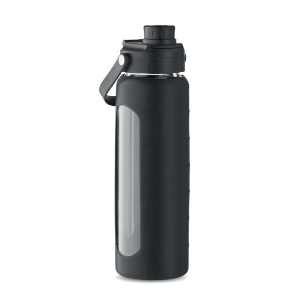 Glasflaska med fodral 750ml Black