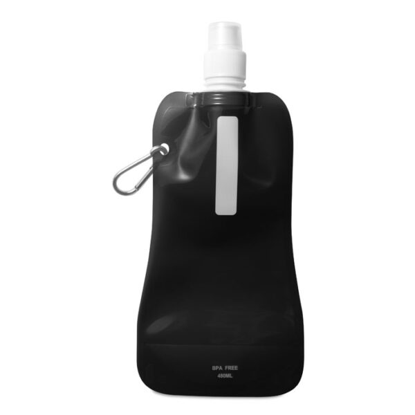 Ihopvikbar vattenflaska Black