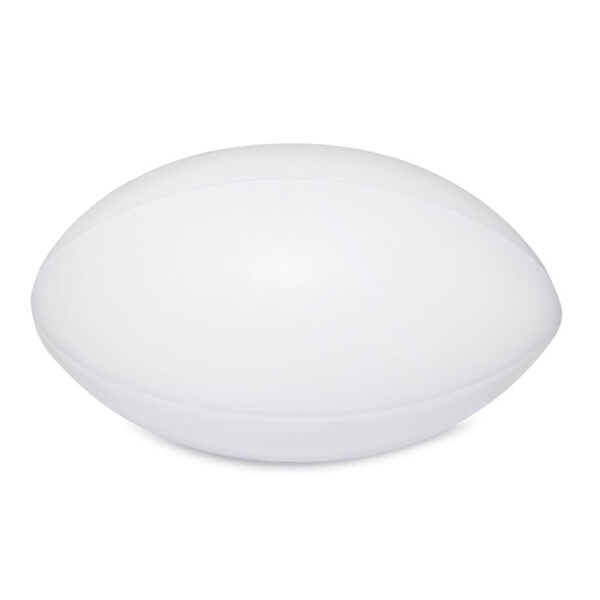 Anti-stress PU rugby boll White