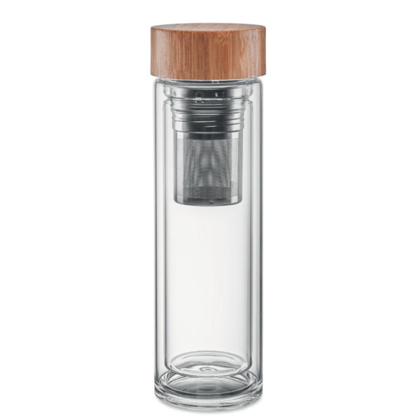 Flaska i glas 400ml Transparent