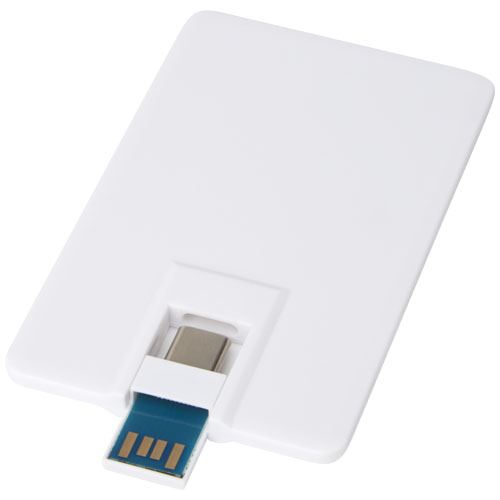 Duo slim 32 GB USB-enhet med Type-C och USB-A 3.0 WHITE