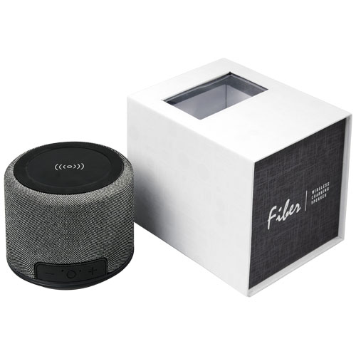 Fiber 3 W Bluetooth® -högtalare med trådlös laddning BLACK