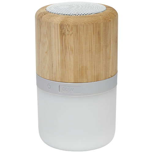 Aurea  Bluetooth® högtalare i bambu med ljus NATURAL