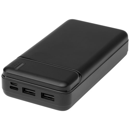 Loop 20 000 mAh powerbank i återvunnen plast BLACK